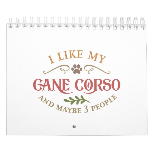 私は犬派の杖のコルソアイディアが好き カレンダー (カバー)