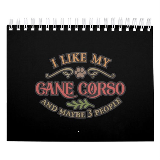 私は犬派の杖のコルソアイディアが好き カレンダー (カバー)