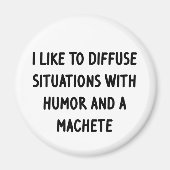 私は状況を拡散するのが好きだ マグネット (正面)