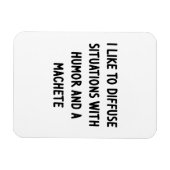 私は状況を拡散するのが好き マグネット (横)