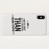 私は狂っているかもしれない文字のiPhone Xケース Case-Mate iPhoneケース (裏面(横))
