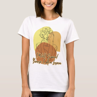 私は狂っているから成功する ボヘミアン ラインアート Tシャツ