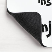 私は狂気に苦しむな楽しむい、私!-mousepad マウスパッド (コーナー)