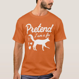 私は狐です Tシャツ