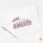 私は狩りカウボーイズのステッカー スクエアシール (封筒)