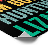 私は狩りトカゲ忙しゲおもしろいコ・リザードが出来ない ポスター (角)