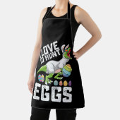 私は狩り卵イースター恐竜Tレックスに愛 エプロン (インサイチュ)