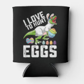 私は狩り卵イースター恐竜Tレックスに愛 缶クーラー (正面)