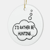 私は狩り セラミックオーナメント (左)