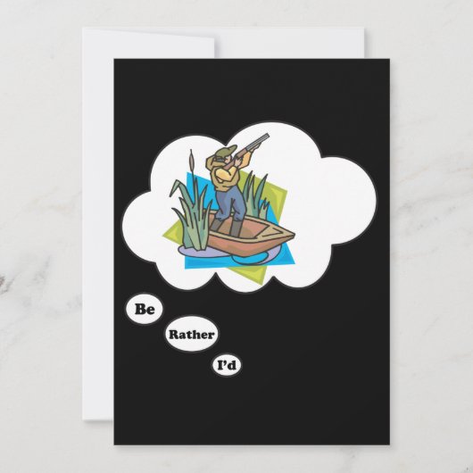 私は狩り・ダックになりたい 招待状 (正面)