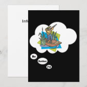 私は狩り・ダックになりたい 招待状 (正面/裏面)