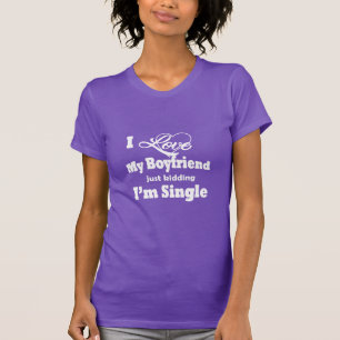 私は独身の Tシャツ