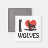 私は狼が大好き マグネット (正面/裏面)