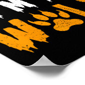 私は狼の怠惰なハロウィンおもしろいの衣装だ ポスター (角)