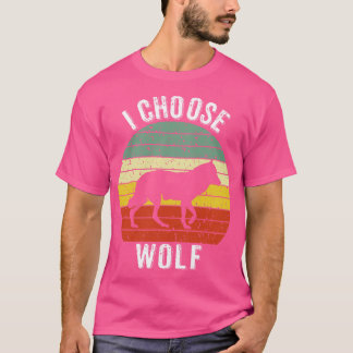 私は狼を選ぶ Tシャツ