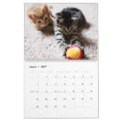 私は猫および子ネコの当然カレンダーにあります カレンダー (3月 2027)