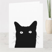 私は猫があなたの色の背景を選ぶためにクリック見ます カード (正面)