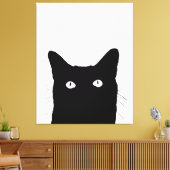 私は猫があなたの色の装飾を選ぶためにクリック見ます キャンバスプリント (インサイチュ (リビング))