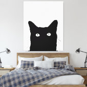 私は猫があなたの色の装飾を選ぶためにクリック見ます キャンバスプリント (インサイチュ (寝室))