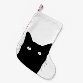 私は猫があなたの色の装飾を選ぶためにクリック見ます スモールクリスマスストッキング (正面 (吊り時))