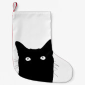 私は猫があなたの色の装飾を選ぶためにクリック見ます スモールクリスマスストッキング (正面)