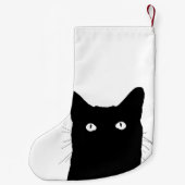 私は猫がカスタムな色を選ぶためにクリック見ます スモールクリスマスストッキング (裏面)