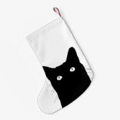 私は猫がカスタムな色を選ぶためにクリック見ます スモールクリスマスストッキング (裏面 (吊り時))