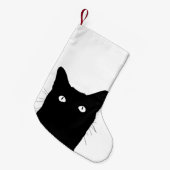 私は猫がカスタムな色を選ぶためにクリック見ます スモールクリスマスストッキング (正面 (吊り時))