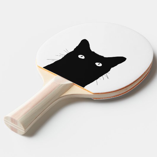 私は猫がカスタムな色を選ぶためにクリック見ます 卓球ラケット (正面アングル)