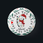 私は猫がクリスマスプレゼントに近いよりも愛している 缶バッジ<br><div class="desc">リンゴ芸術品を気取った有限会社</div>