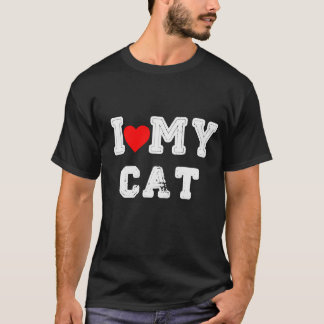 私は猫が大好きおもしろい Tシャツ
