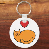 私は猫が大好きだ キーホルダー (正面)