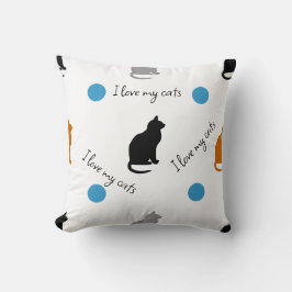 私は猫が大好きだ クッション