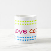 私は猫が大好きだ コーヒーマグカップ (中央)
