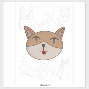 私は猫が大好きだ シール