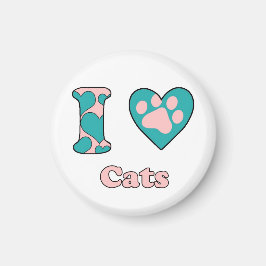 私は猫が大好きだ マグネット