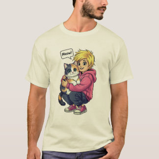 私は猫が大好きです Tシャツ