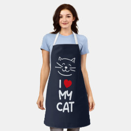 私は猫が大好き エプロン