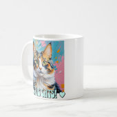 私は猫が大好き! コーヒーマグカップ (正面左)