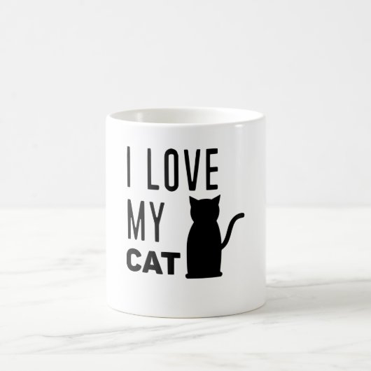 私は猫が大好き コーヒーマグカップ (中央)