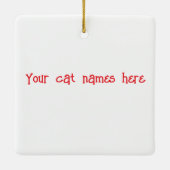 私は猫が大好き セラミックオーナメント (裏面)