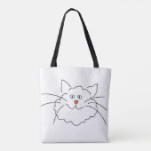 私は猫が大好き トートバッグ (裏面)