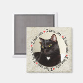 私は猫が大好き マグネット (正面/裏面)