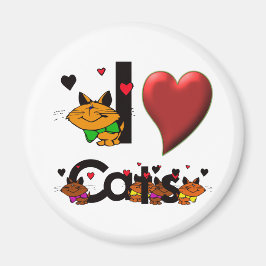 私は猫が大好き マグネット