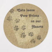 私は猫が大好き ラベル (デザイン2)