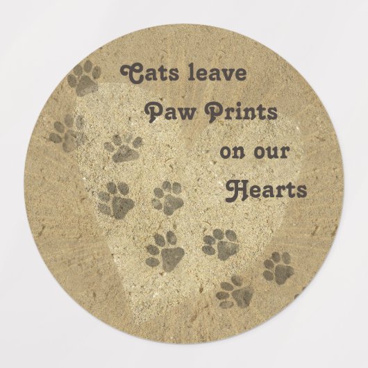 私は猫が大好き ラベル (デザイン2)