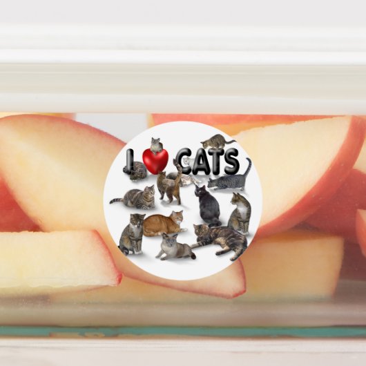 私は猫が大好き ラベル (貼付)