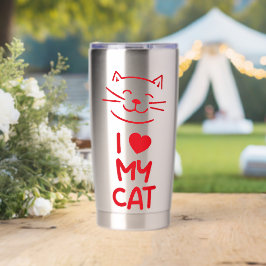 私は猫が大好き 保温保冷タンブラー