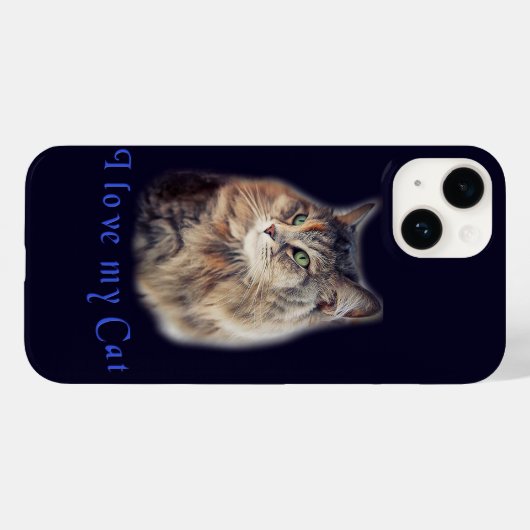 私は猫が大好き Case-Mate iPhoneケース (裏面 (横))