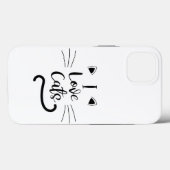 私は猫が大好き Case-Mate iPhoneケース (裏面 (横))